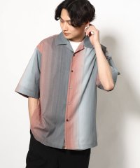 a.v.v (MEN)/【軽くて涼しい】グラデーションプリントオープンカラーシャツ ５分袖/506048886