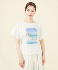 Sybilla/【PLAYA】ビーチサイドプリントTシャツ/506121021