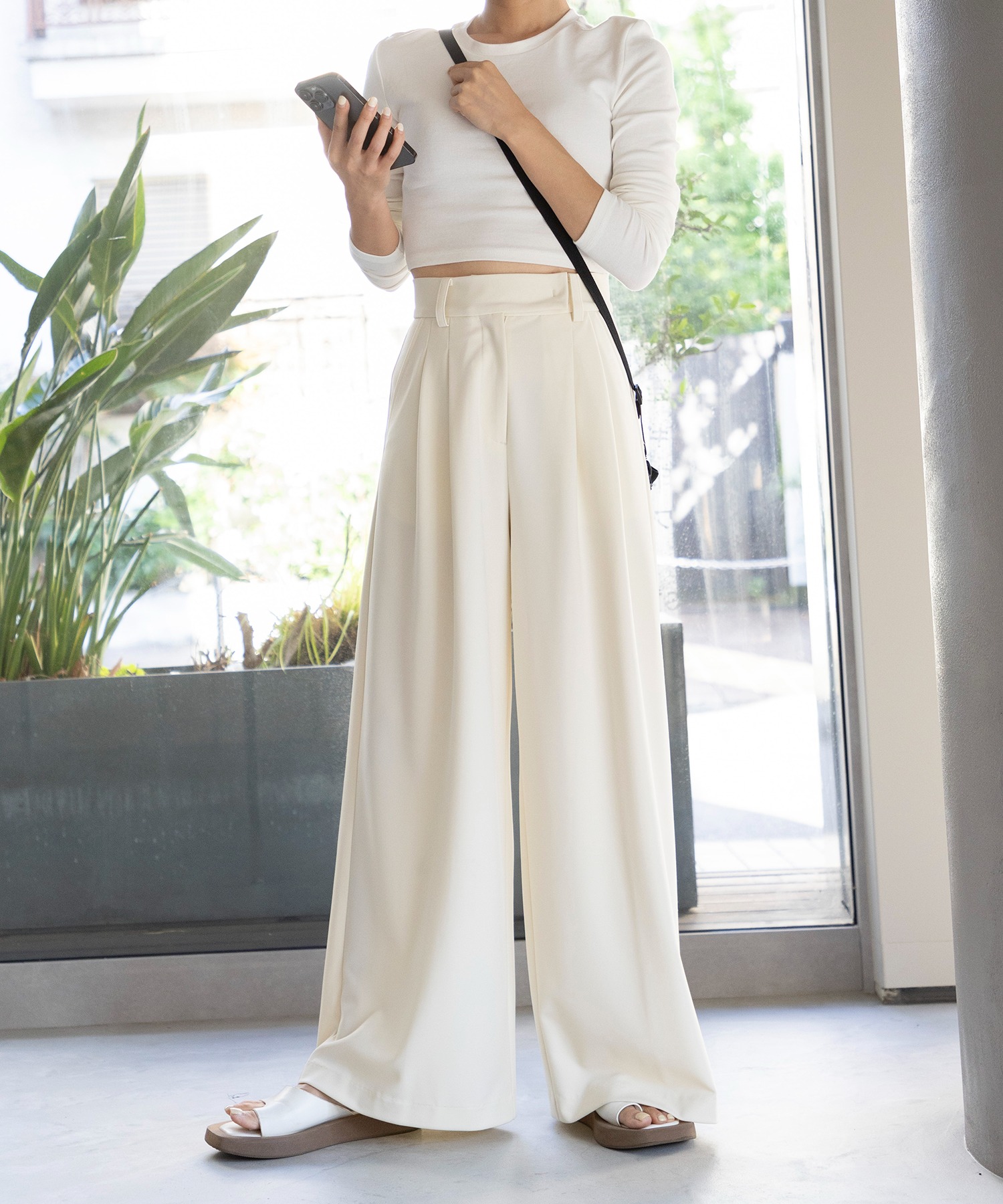 misha & puff パンツ String Bohemia タグ付き AMBIDEX Store ○○SMOOTH TEX BROAD RAP パンツ(F BLACK): FLAT