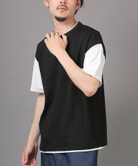 LUXSTYLE/ベストフェイクレイヤード半袖Tシャツ/半袖Tシャツ メンズ Tシャツ 半袖 春 夏 フェイクレイヤード 重ね着風/506121450