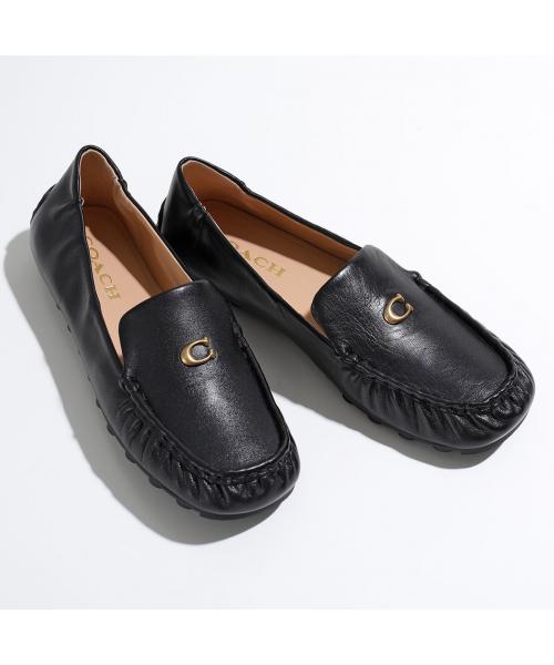 coach ローファー　ドライビングシューズ COACH ビットローファー ドライビングシューズ ブラック 本革