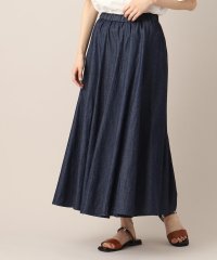 Dessin/【洗える】綿麻デニム切替スカート（XS～L）/506122176