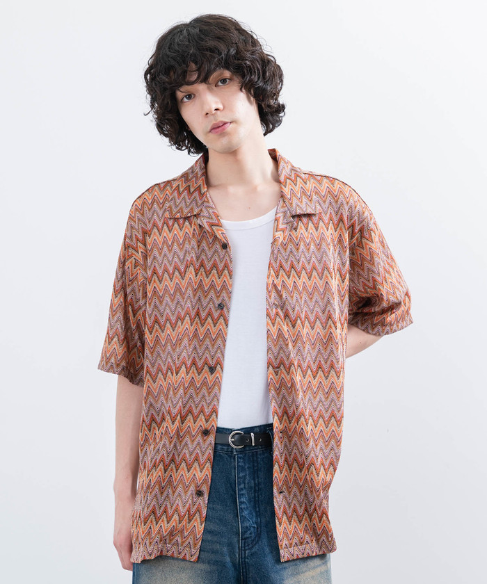 セール 50%OFF】j.n.r.d / バルファレース柄物シャツ(506122377