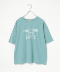 VENCE　EXCHANGE/【接触冷感】USAコットンロゴプリントTシャツ/505976476