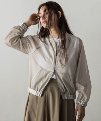 MAYSON GREY/サテンラインメッシュブルゾン≪洗濯機で洗える≫/506065867