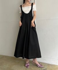 Jewelobe/ジュエローブ Jewelobe フロントボタンタックルーズサロペット/506093643