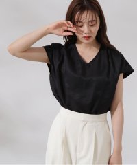 PROPORTION BODY DRESSING/肩ギャザーVネックブラウス/506122595