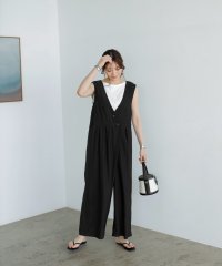 STYLE DELI/【LUXE】 前合わせタックサロペット/506122917
