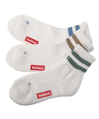 LUXSTYLE/ラグスタイル LUXSTYLE Healthknit(ヘルスニット)シンカー2本ラインショートソックス/靴下 メンズ ソックス 3足セット ショート丈 ロークル/506123573
