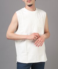 LUXSTYLE/ミニ裏毛クルーネックノースリーブ/ノースリーブ メンズ Tシャツ タンクトップ 夏 ビッグシルエット ミニ裏毛/506123575