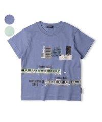 moujonjon/【子供服】moujonjon(ムージョンジョン)【ネット限定】JR在来線電車街並み半袖Tシャツ 100cm～130cm F32825/506123582