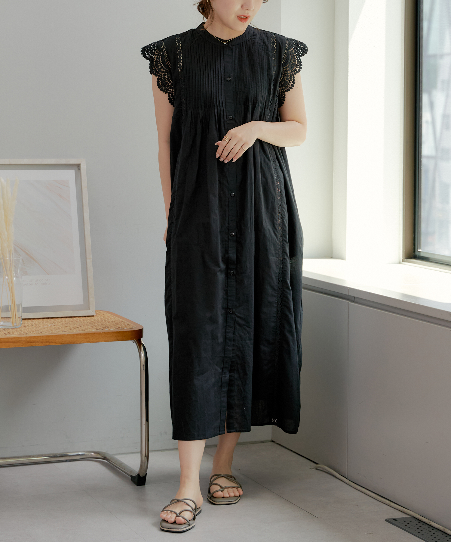 ★Hobbs London Easedale コットンブロダリー 上質ワンピ★ nao】コットンレースブラウスワンピ ワンピース ロング