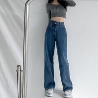 BACKYARD FAMILY/デニムパンツ ストレート レイヤード風 レディース おしゃれ/506123689