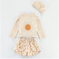BACKYARD FAMILY/バックヤードファミリー BACKYARD FAMILY ベビー キッズ 水着 セパレート 帽子付き gsw6040【返品不可商品】/506123711