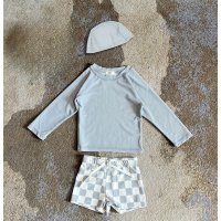 BACKYARD FAMILY/バックヤードファミリー BACKYARD FAMILY ベビー キッズ 水着 セパレート 帽子付き UVカット gsw6041【返品不可商品】/506123712