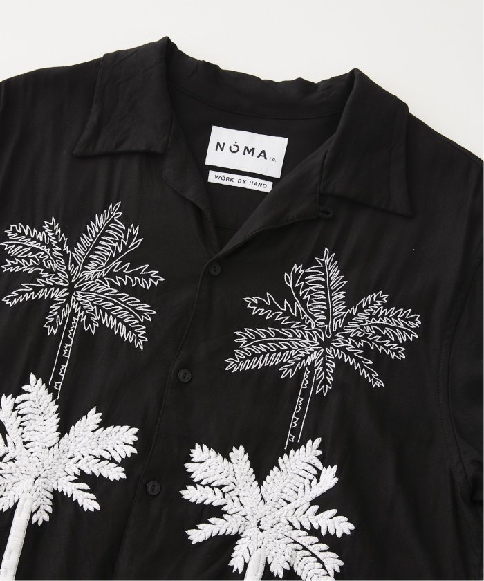 予約》NOMA t.d. / ノーマ ティーディー別注 レーヨン刺繍シャツ Palm