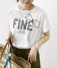 SHIPS WOMEN/【WEB限定】〈手洗い可能〉バリエーション ロゴ 刺繍 プリントTEE/506040468