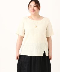 eur3/【大きいサイズ/soso×eur3】ポコポコアシンメトリーカットソー/506124974