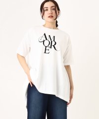 eur3/【大きいサイズ】フロッキーロゴプリントTシャツ/506124975