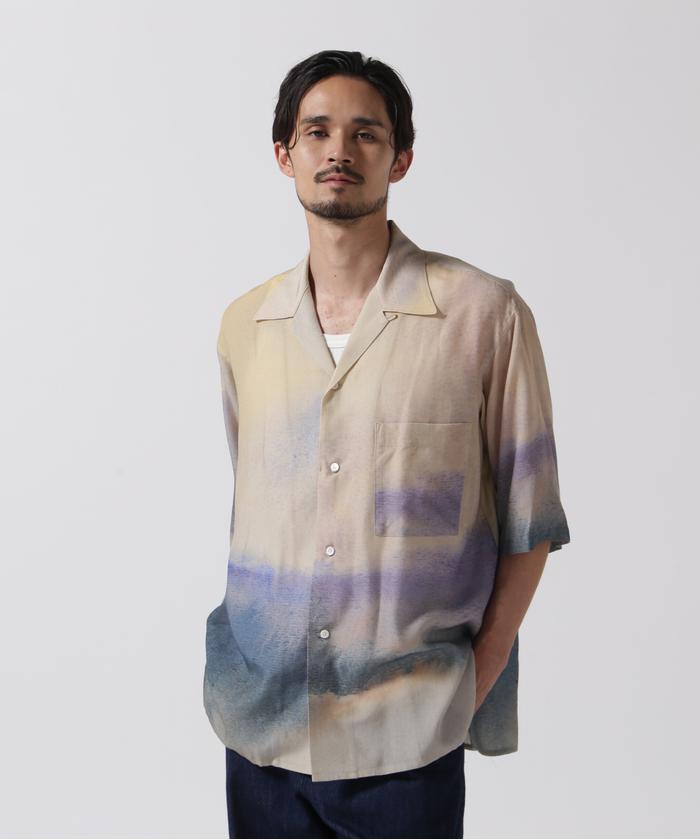YOKE/ヨーク/LANDSCAPE PRINTED OPEN COLLAR SHIRT(506125164 YOKE/ヨーク/LANDSCAPE PRINTED OPEN COLLAR SHIRT(506125164