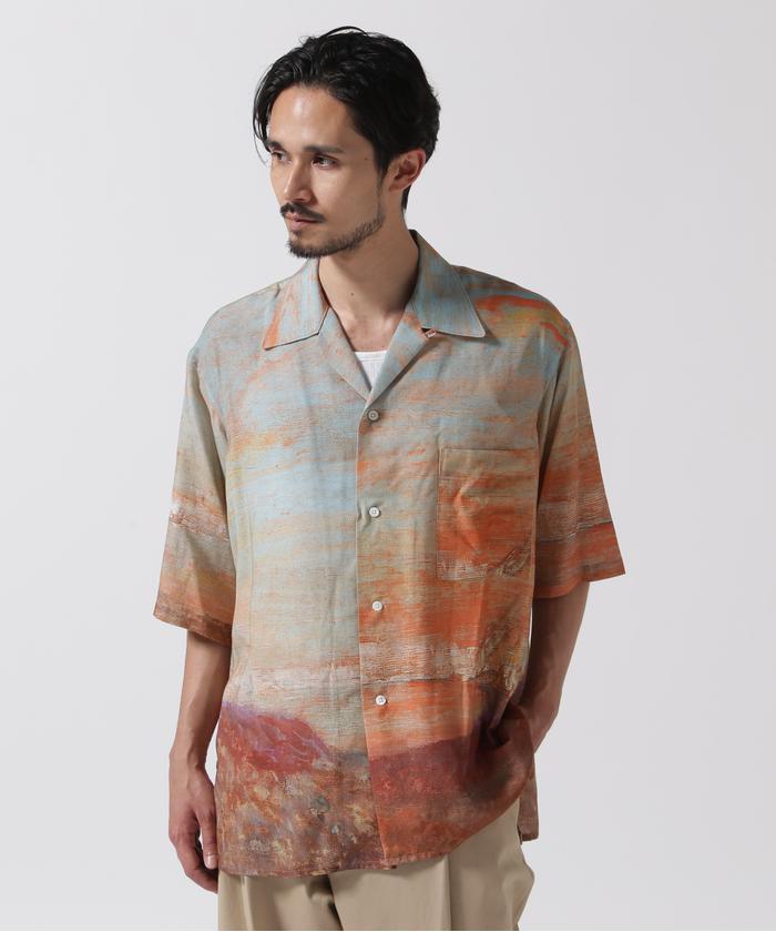 YOKE/ヨーク/LANDSCAPE PRINTED OPEN COLLAR SHIRT(506125164 YOKE/ヨーク/LANDSCAPE PRINTED OPEN COLLAR SHIRT(506125164