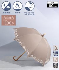 SETUP7/【SETUP7】刺繍デザイン UVカット・晴雨兼用・超撥水 かわず張り長傘/506125436