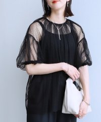 reca/レカ reca ドットチュールレイヤードギャザーブラウス(zn31747)/506125456