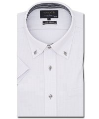 TAKA-Q/クールアプリ/COOL APPLI スタンダードフィット ボタンダウン ニットシャツ 半袖 シャツ メンズ ワイシャツ ビジネス ノーアイロン 形態安定 yシャ/506125707