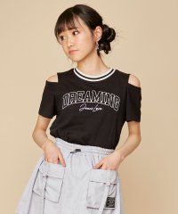 JENNI love/カレッジロゴ肩あきTシャツ/506125757
