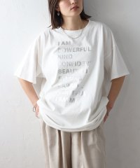 Bonjour Sagan/箔プリントオーバーサイズTシャツ/506125780