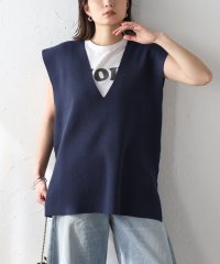 Bonjour Sagan/ボンジュールサガン BONJOUR SAGAN サマーニットVネックボクシーベスト/506125782