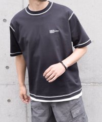 SHIPS any MEN/*SHIPS any: 〈接触冷感〉COTTON USA Cool touch ワンポイント ロゴ ステッチ デザイン Tシャツ◇/506126062