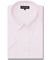 GRAND-BACK/【大きいサイズ】グランバック/GRAND－BACK 綿100％ 形態安定 ボタンダウン 半袖 シャツ メンズ ワイシャツ ビジネス ノーアイロン 形態安定 yシ/506131467