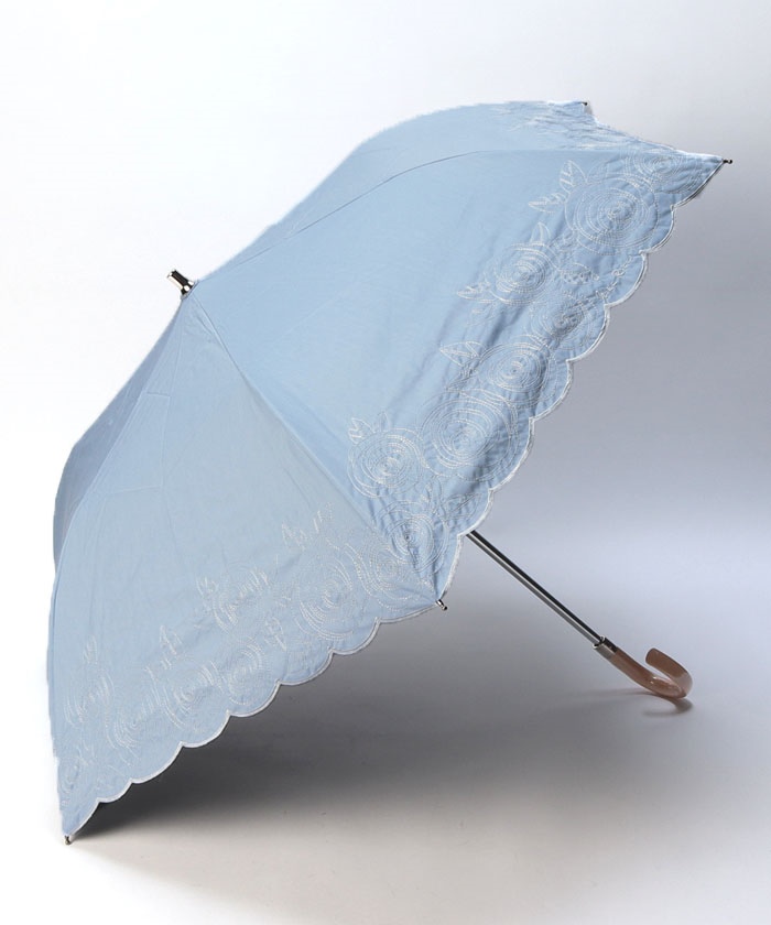 NINA RICCI （ニナリッチ） ローズ刺繍晴雨兼用パラソル