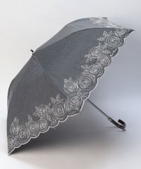 NINA RICCI/ NINA RICCI （ニナリッチ） ローズ刺繍晴雨兼用パラソル（折り畳み・トップフラット）/506122287