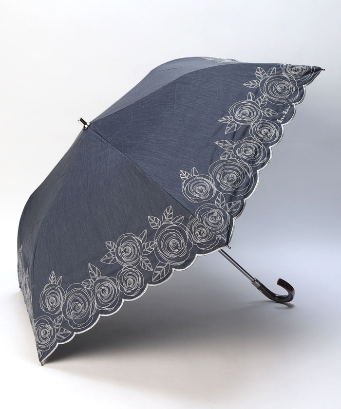 【オンラインショップ】 NINA RICCI （ニナリッチ） ローズ刺繍晴雨兼用パラソル 小物