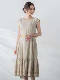 LAUTREAMONT DECLASSE/ロートレアモン デュクラス LAUTREAMONT DE CLASSE リネンライクカットワークワンピース≪手洗い可能≫/506155102