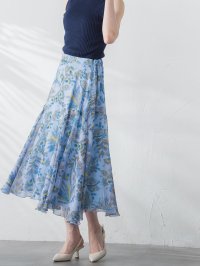 LAUTREAMONT DECLASSE/ロートレアモン デュクラス LAUTREAMONT DE CLASSE 楊柳プリントフレアスカート≪手洗い可能≫/506155105