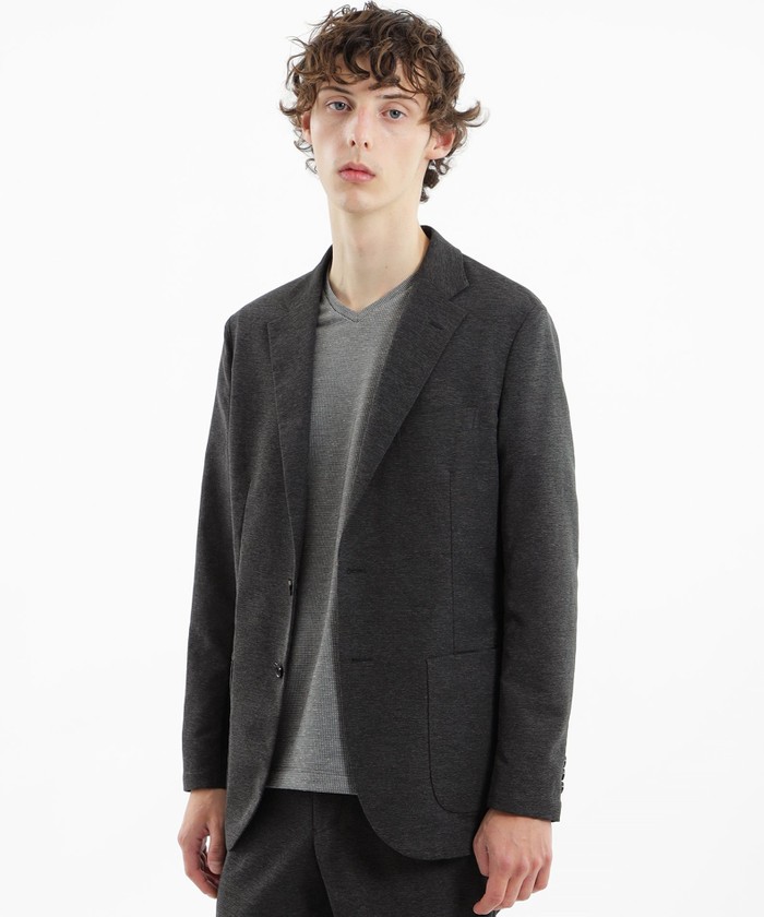 極美品 マッキントッシュ 22AW テーラードジャケット カラミ織り 紺 極美品 マッキントッシュ 22AW テーラードジャケット カラミ織り 紺