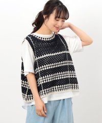 ONIGIRI/前後2WAY  カギ針風ベスト/506097919