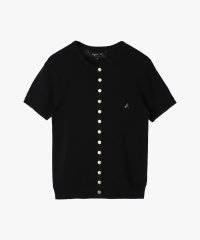 agnes b. FEMME/"b."ロゴ刺繍 コットンニット 半袖 カーディガンプレッション "Swing"/506121357