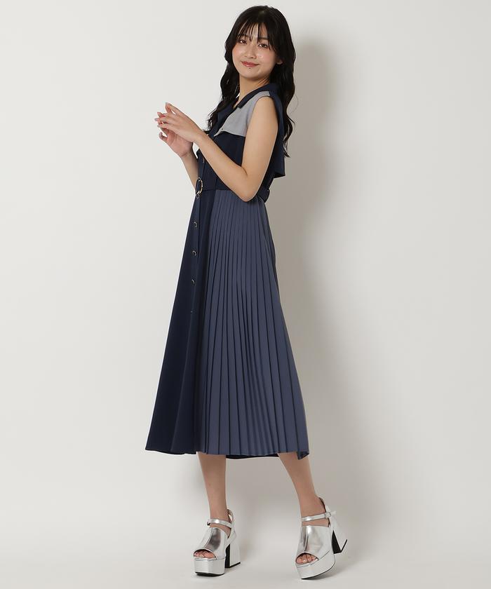 【未使用級】レッドバレンティノ☆ノースリーブ　ワンピース 　セレブ　L 未使用級】レッドバレンティノ☆ノースリーブ ワンピース セレブ