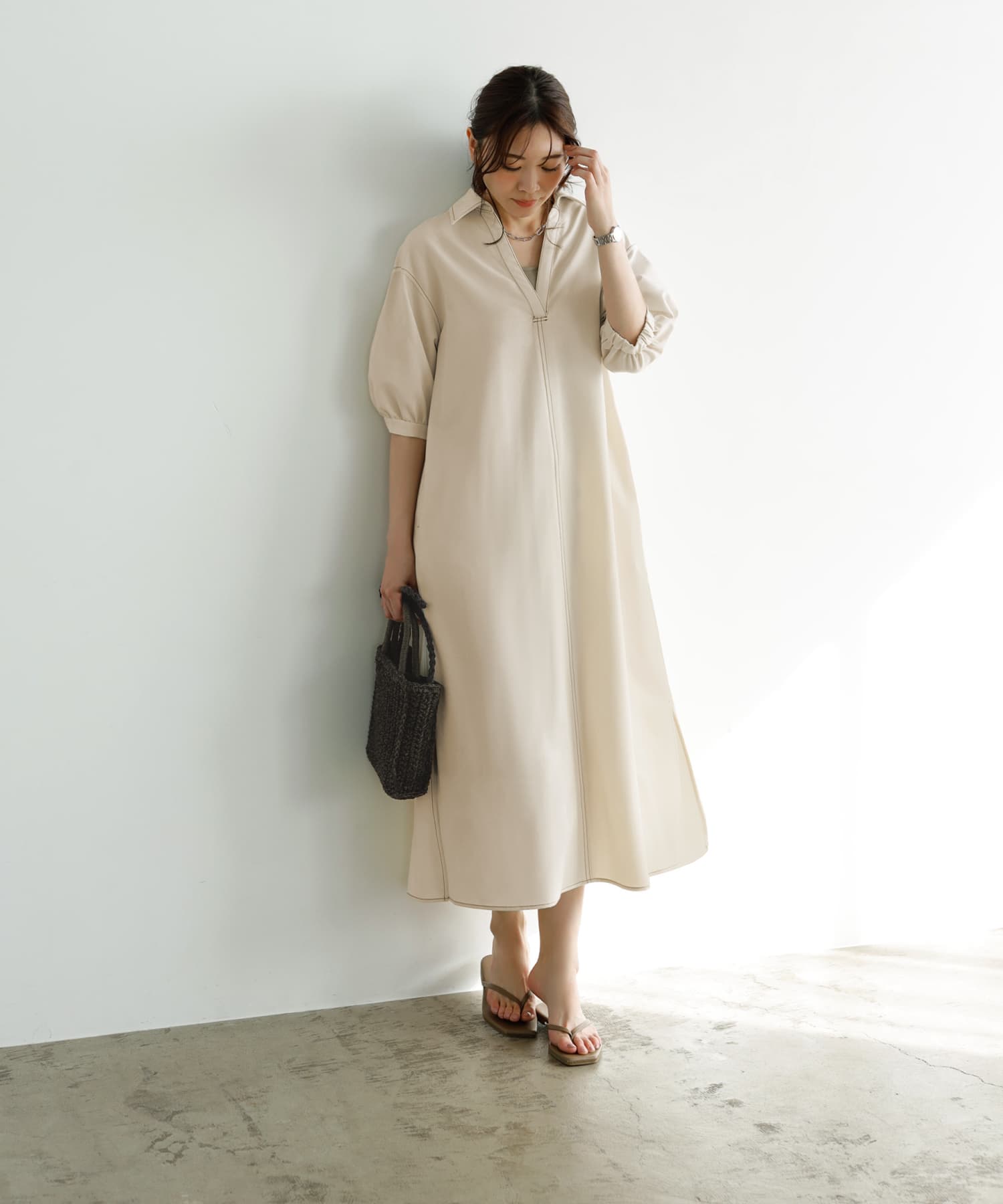 スタイルデリ　カシミヤストール　ホワイト コットン yak カシミヤストール – HaTaKaKe