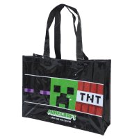 cinemacollection/マインクラフト プールバッグ トートビーチバッグ クロ Minecraft ニシオ 海プール サマーレジャー用品 ゲームキャラクター グッズ /506164751