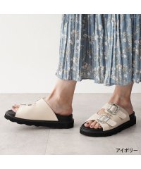 Lirio blanco/リリオブランコ Lirio blanco サンダル 厚底サンダル レディース ダブルベルトサンダル ビジュー 歩きやすい 旅行 疲れない ローヒール スリッパサ/506165191
