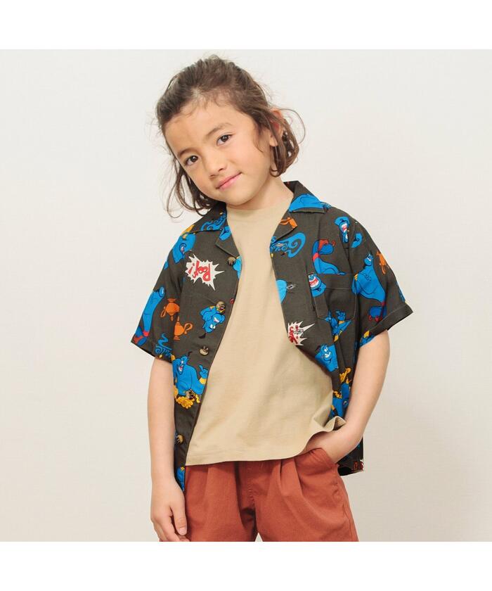 Disney シャツ 「ディズニーキャラクター」アロハシャツ（オトナ