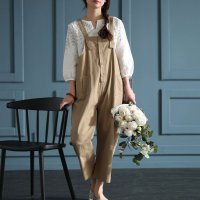 Sawa a la mode/サワアラモード Sawa a la mode スタイルアップが叶うサロペットパンツ/506167872