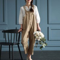 Sawa a la mode/スタイルアップが叶うサロペットパンツ　レディース 大人 上品/506167872