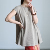 Sawa a la mode/サワアラモード Sawa a la mode ふんわり広がるワッフルニットチュニック/506167874