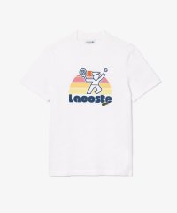 LACOSTE Mens/テニスプレイヤーグラフィックプリントクルーネックTシャツ/506168494